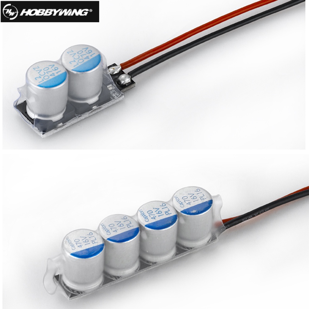 Hobbywing โมดูลตัวเก็บประจุความต้านทานต่ํา 2 / 4 สําหรับ Ezrun Xerun Car ESC Super Capacitor Module 