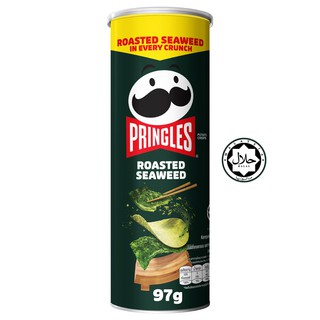 Pringles Roasted Seaweed 97g. พริงเกิลส์สาหร่ายอบ 97 กรัม