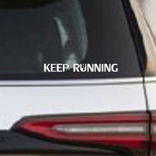 keep running สติ๊กเกอร์ 3M ลอกออกไม่มีคราบกาว, Removable 3M sticker สติ๊กเกอร์ติดรถยนต์มอเตอร์ไซ