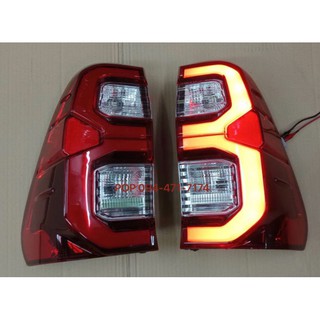 ไฟท้าย revo led สีแดง OEM ใส่ได้ตั้งแต่ปี 215-2020 ทรงห้าง