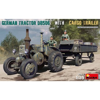 โมเดลประกอบ MiniArt 1/35 MI35317 German Tractor D8506 with Cargo Trailer