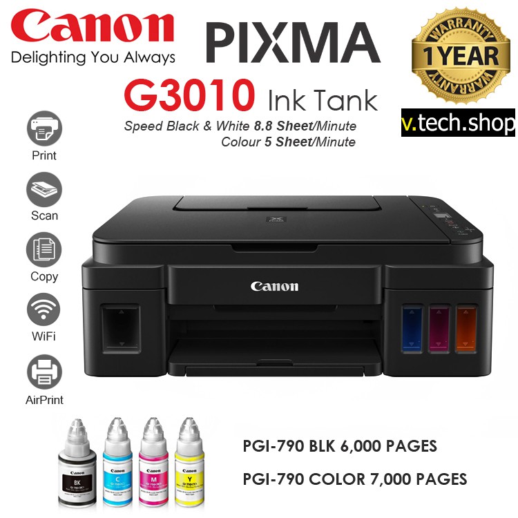 Установка принтера canon g3010 series на телефон