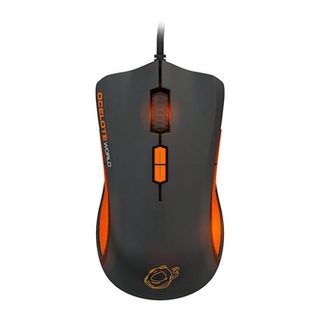 เม้าส์เล่นเกมส์ OZONE รุ่น ARGON RGB WORLD MOUSE ORANGE แถมฟรี แผ่นรองเม้าส์ Groud M (สินค้าเกรดB เทสก่อนส่ง)