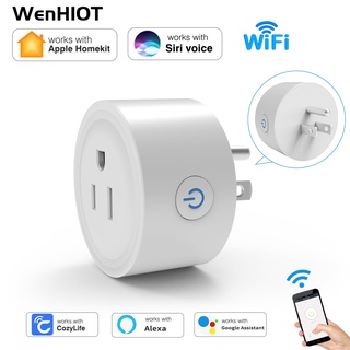 SIXWGH Homekit ปลั๊กไฟ ปลั๊ก wifi ซ็อกเก็ตปลั๊กไฟอัจฉริยะ Wifi ไร้สาย ขนาดเล็ก ปลั๊กไฟ wifi Smart Plug Homekit Socket US Plug socket Mini Outle