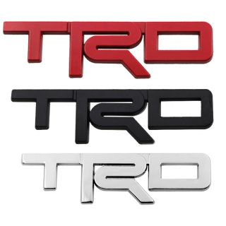 โลโก้ TRD โลหะ สติกเกอร์ สำหรับรถ Toyota บรรจุ 1 ชิ้น