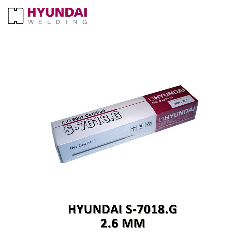 ลวดเชื่อม Hyundai S-7018 G 2.6 MM AWS A5.1/ASME SFA5.1 E7018 JIS Z3211E4918