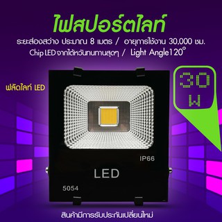 โคมไฟแอลอีดีสปอตไลท์ 30W Spotlight Floodlight led โคมไฟแอลอีดีสปอตไลท์ โคมไฟ