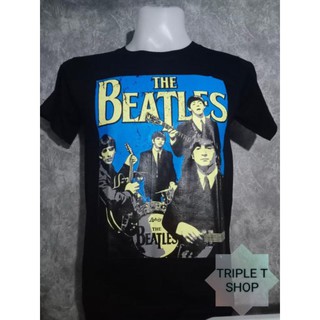 เสื้อยืดคอกลม สกรีนลาย THE BEATLES (รหัส 13)