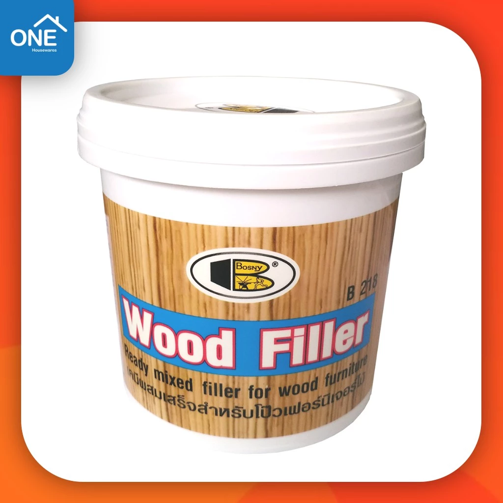 วู้ดฟิลเลอร์ โป๊วไม้ BOSNY B218 WOOD FILLER สีไม้สัก สีโป๊วไม้ สีโป๊ว สีโป้วไม้ บอสนี่