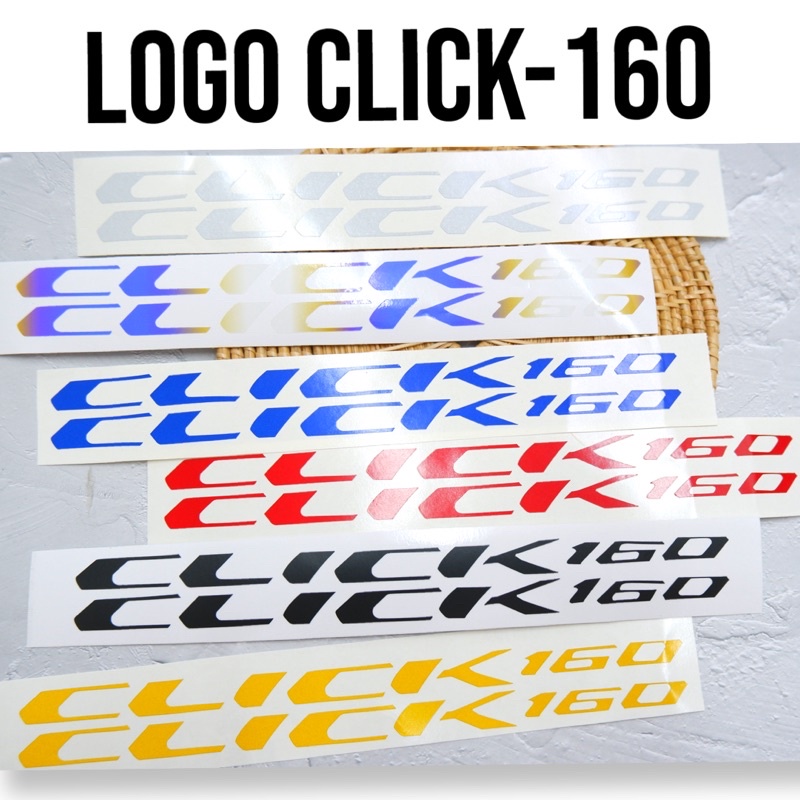 Click160 สติ๊กเกอร์ ติดทับโลโก้เดิม Click160 Click2022 (ติดทับโลโก้เดิม)