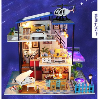 พร้อมส่ง! DIY Model (Blue Sea Villa)