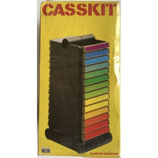 Import ชั้นวางเทปคาสเซ็ต ที่เก็บเทปคาสเซ็ต Cassette Storage นำเข้า วินเทจ ยี่ห้อ Casskit By Lift วางได้ 28 ม้วน