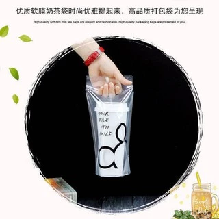 ถุงใส่แก้วน้ำลายมิกกี้ใสมากแบบหรูใส่แก้วน้ำได้16-22ออนซ์(มีของพร้อมส่งค่ะ)