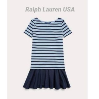 Ralph Lauren STRIPED STRETCH PONTE DRESS