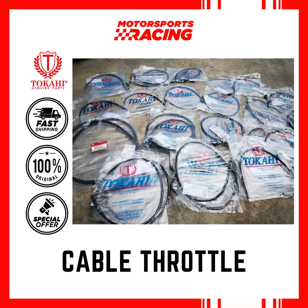 RGV/RGV120 TOKAHI CABLE THROTTLE KABLE SUZUKI RGV 120 SUZUKI