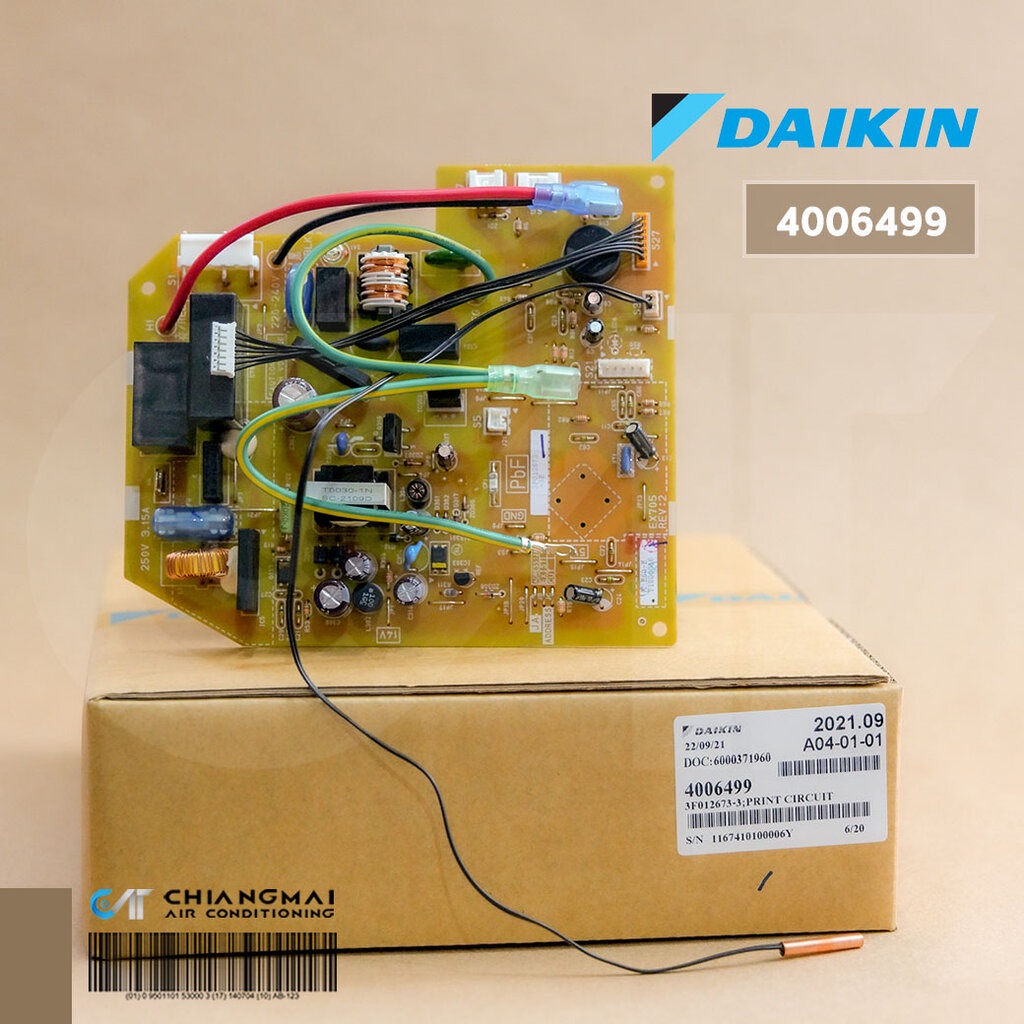 4006499 / 4006499L แผงวงจรแอร์ Daikin แผงบอร์ดแอร์ไดกิ้น แผงบอร์ดคอยล์เย็น รุ่น FTE09LV2S, FTE09MV2S