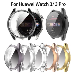 Tpu เคสปกคลุมสําหรับ Huawei Watch 3/3 Pro สมาร์ทวอชหน้าจอกันรอย