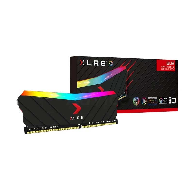 DDR4(3200)16GB PNY XLR8 (RGB/Black/MD16GD4320016XRGB)(By Shopee  SuperTphone1234)