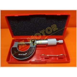 ไมโครมิเตอร์ Micrometer WINTON 0-25 mm. ความละเอียด 0.01 mm. เครื่องวัดความหนา เกรด A แข็งแรงทนทาน แม่นยำเที่ยงตรง