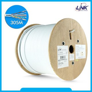 Link US-9136 สายแลนด์ CAT6 UTP Cable รองรับความเร็วสูงระดับ Gigabit Ethernet (305m/Box)