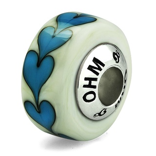 OHM Beads รุ่น Blue Valentine - Silver 925 Charm เครื่องประดับ บีด เงิน เแก้ว จี้ สร้อย กำไล OHMThailand