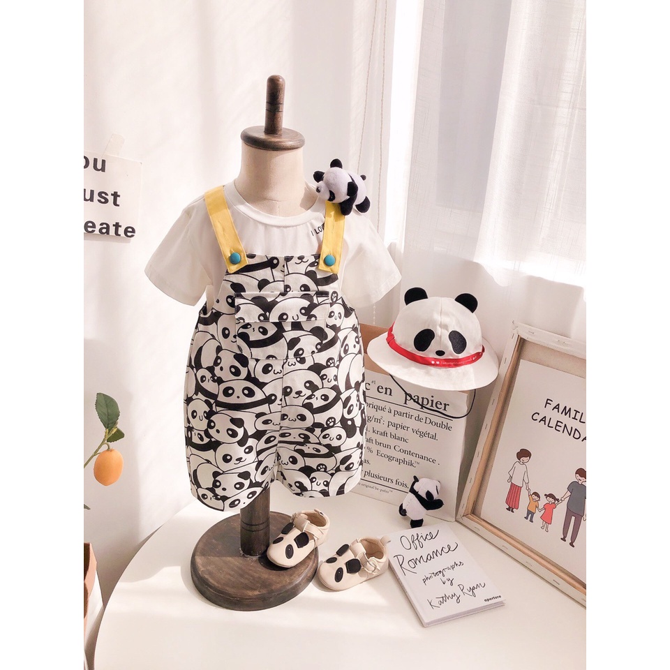 [2-9 ปี] Lamito Cute Panda Children Kids Unisex Overall Pants Suit