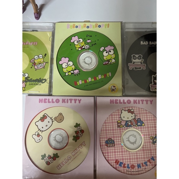 CD เปล่า Sanrio Kitty keroro Ba badtz แท้ ของใหม่ น่ารักน่าสะสม เอาไว้ตั้งบนเชลฟ์ วินเทจ vintage