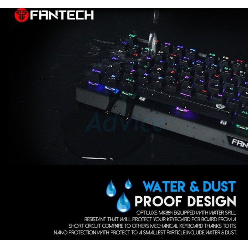 KEYBOARD FANTECH MK884 OPTILUXS RGB ORANGE-SWITCH - A0122022