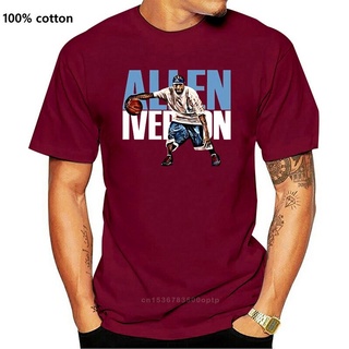 เสื้อยืดผ้าฝ้าย เสื้อยืดลําลอง พิมพ์ลาย The Streetball Allen Iverson เข้ากับทุกการแต่งกาย สําหรับผู้ชาย 914343