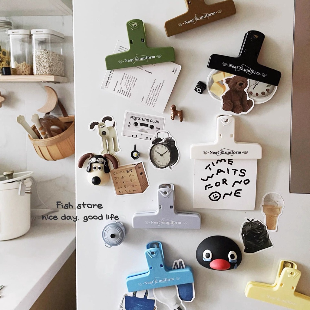 Ohaya คลิปแม่เหล็ก สไตล์เรโทร สําหรับหนีบตู้เย็น