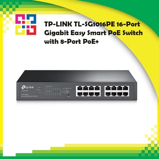 TP-Link TL-SG1016PE 16-Port Gigabit Easy Smart PoE Switch with 8-Port PoE+