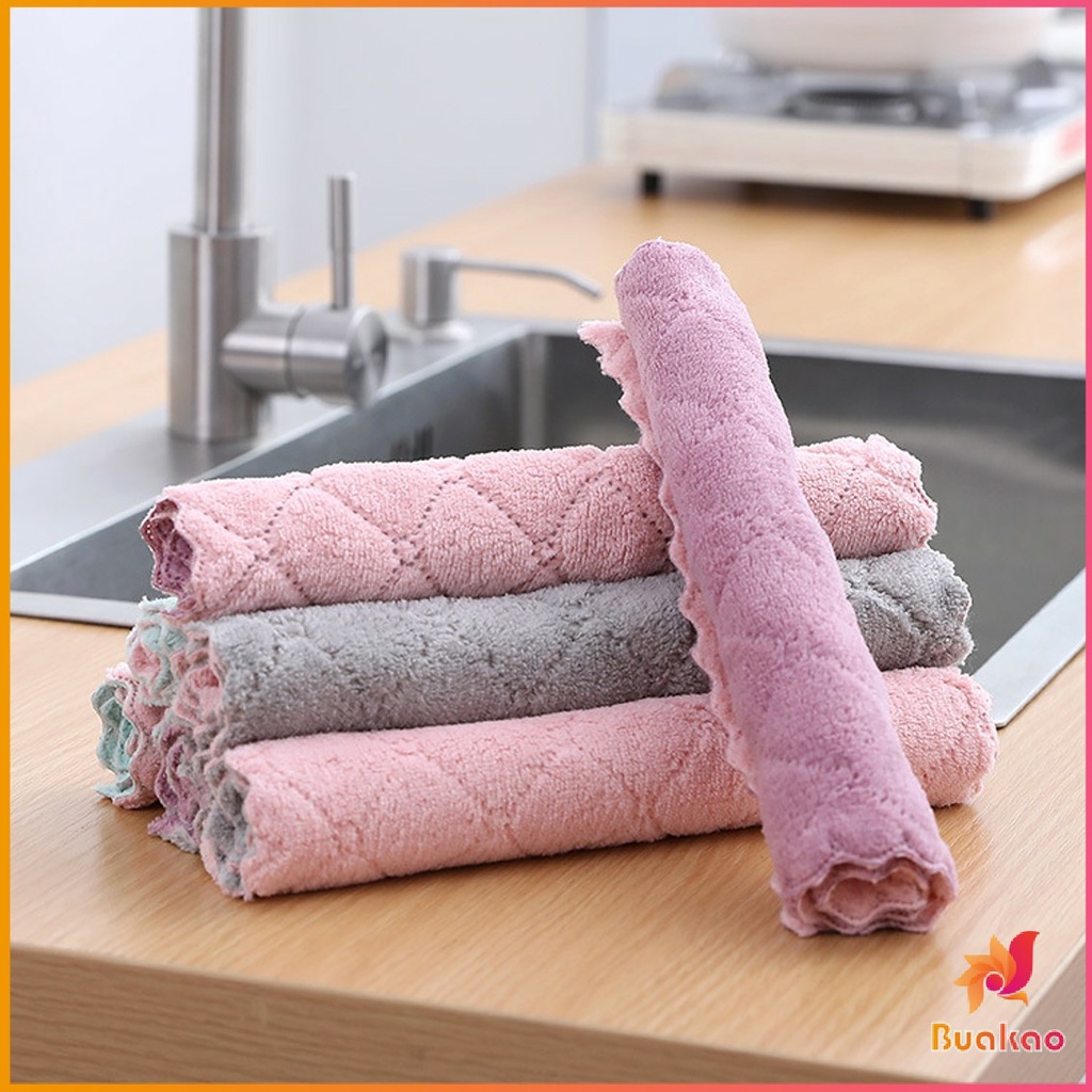 ผ้าอเนกประสงค์ ผ้าเช็ดจาน ผ้าไมโครไฟเบอร์ Clean Cloths