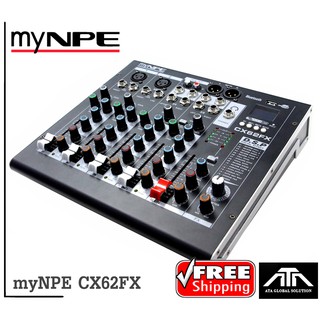 MIXER มิกเซอร์ อนาล็อก CX62FX ยี่ห้อ MYNPE 4Mono 2St DSP Effect