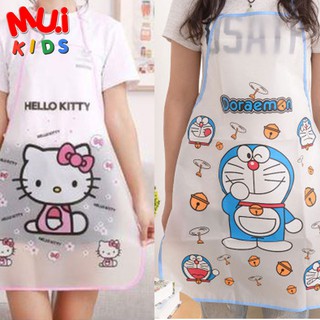 Muikids  ผ้ากันเปื้อนลายการ์ตูน สำหรับเด็ก แบบคล้องคอ ผูกหลัง