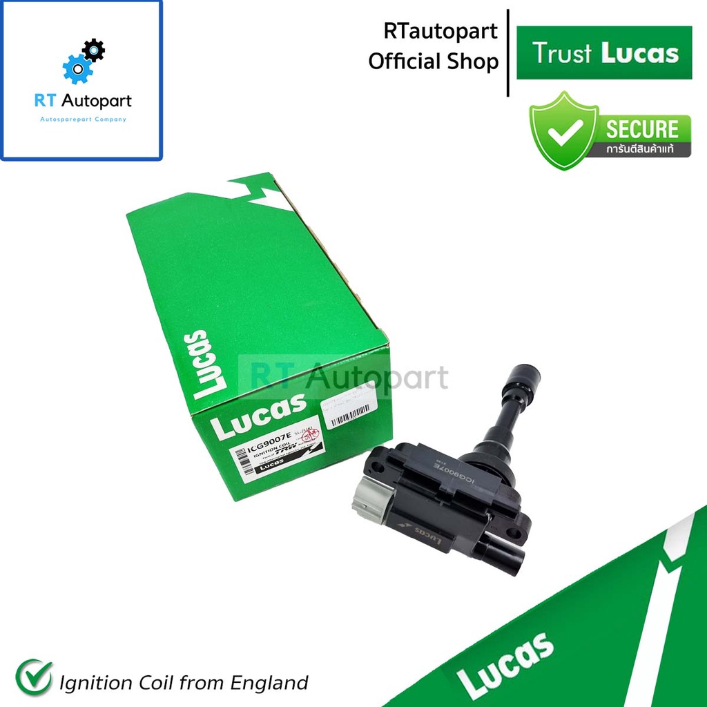 Lucas คอยล์จุดระเบิด Suzuki Carry ปี06-19 APV ปี12-18 Suzuki Swift 1.5 ปี08-11 / คอยล์หัวเทียน คอยล์ คอย / ICG9007E