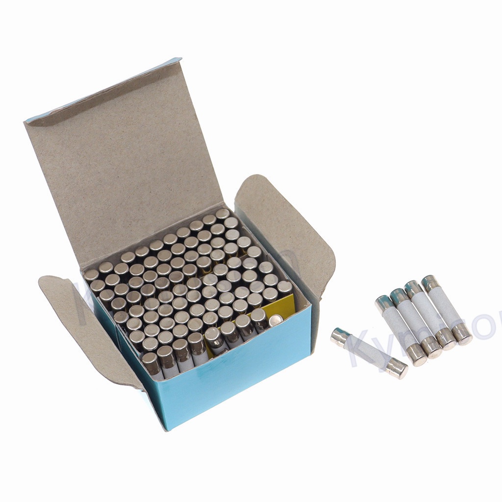 ฟิวส์เซรามิก 6*30 250V 0.5A 1A 2A 3A 3.15A 4A 5A 6A 6.3A 8A 10A 15A 20A 25A 30A F4A250V F6.3. 20 ชิ้นA250v F8A250V