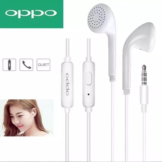 หูฟัง OPPO R9 ของแท้ อินเอียร์ พร้อมแผงควบคุมอัจฉริยะ และไมโครโฟนในตัว ใช้กับช่องเสียบขนาด 3.5 mm รองรับ R9 R15 R11 R7