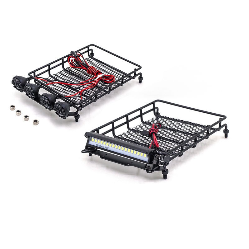 โลหะกระเป๋าเดินทาง Carrier ถาดหลังคาอุปกรณ์เสริมสําหรับ 1/12 RC รถ MN D90 D91 D99 MN90 MN99S อัพเกรด PartsSpot