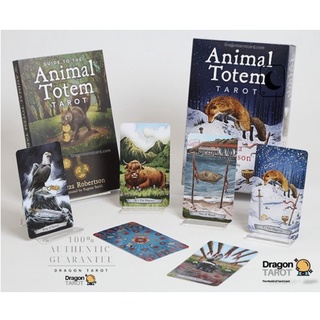 ไพ่ทาโรต์ Animal Totem Tarot - Kit (ของแท้ 100%) สินค้าพร้อมส่ง / ไพ่ยิปซีไร้ขอบ ไพ่แท้, ร้าน Dragon TAROT