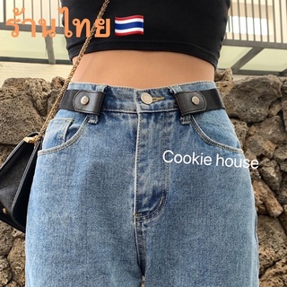 เข็มขัดผู้หญิง  Lazy Belt เข็มขัดยืดยืดหยุ่นง่ายเข็มขัดที่มอ…