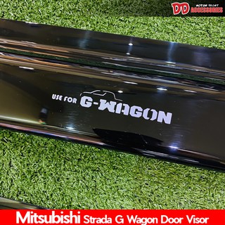 กันสาด กันสาดน้ำฝน G-wagon จีวาก้อน Mitsubishi 2008-2012 สีดำ งานไทย