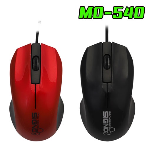 Signo Optical Mouse USB เมาส์ มีสายแบบ USB รุ่น MO-540