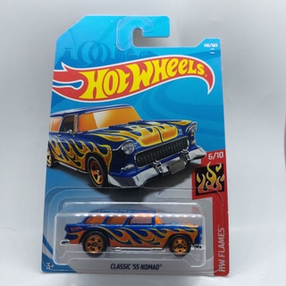 รถเหล็ก Hotwheels  CLASSIC 55 NOMAD สีน้ำเงิน (ib002)