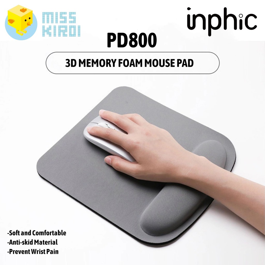 INPHIC PD800 Memory Foam Mouse Pad แผ่นรองเมาส์ mouse pad ใช้รองเมาส์ทำให้เพิ่มประสิทธิภาพการใช้เมาส์มากขึ้น