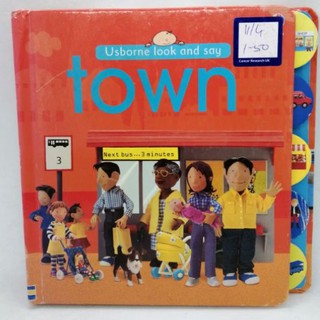 Town. Board book by Usborne Look and Say -63