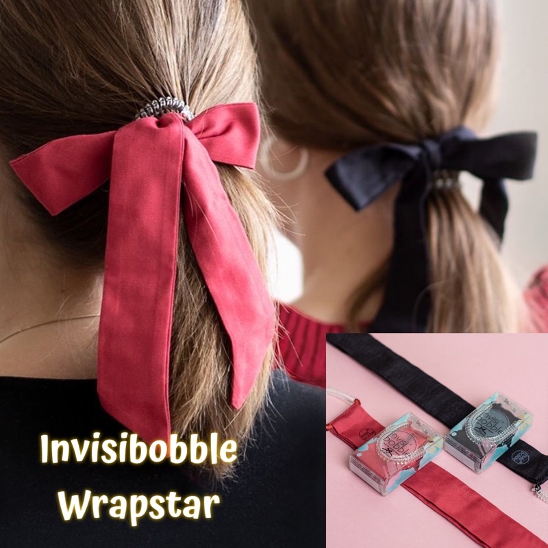 พร้อมส่ง Invisibobble Wrapstar แท้100% ยางพร้อมโบว์