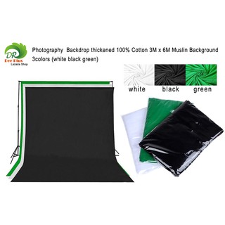 Photography Backdrop thickened 100% Cotton 3 * 6M Muslin Background ฉากหลังการถ่ายภาพหนาผ้าฝ้าย 3 * 6 เมตรม