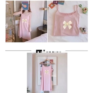 146-148 SPS ชุดนอนสายเดี่ยวผ้าคอตตอน ปรับสายไม่ได้ ผ้านิ่ม สกรีนภาพสวยๆ สินค้ามีไซส์ M - 2XL ให้เลือก สินค้าพร้อมส่ง