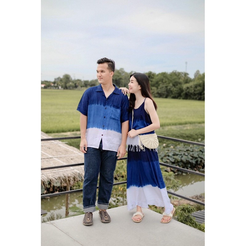 เสื้อเชิ้ตมัดย้อมผู้ชาย 💙