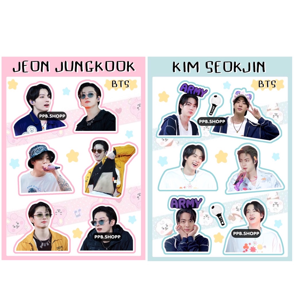 สติ๊กเกอร์ บีทีเอส V.6 ไม่ไดคัท อ่านก่อนสั่งค่ะ ราคา ถูกที่สุด ดีลบีเคเค